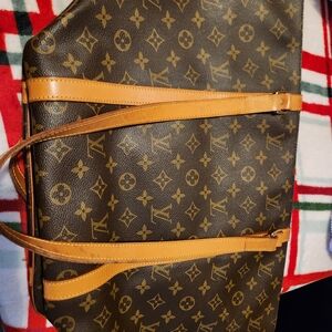 Louis Vuitton Brown and Tan Monogram Briefcase
